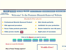 Tablet Screenshot of free-of-blemishes.com